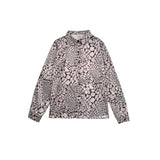 Blusa avvolgente con stampa animale