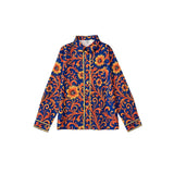 Camicia in Satin con Stampa Paisley Floreale