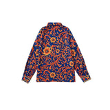 Camicia in Satin con Stampa Paisley Floreale