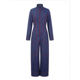 Completo Pantaloni a Gamba Larga con Zip