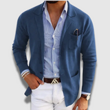 Blazer da uomo classico Premium sartoriale comodo formale