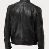 Giacca in Pelle Premium Uomo con Fodera Isolante e Polsini Regolabili I Perfetta per la Stagione Autunnale