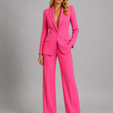 Tailleur Donna Blazer Sartoriale e Pantaloni Palazzo Elegante