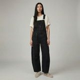 Salopette in Denim a Gamba Larga