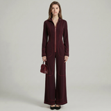 Completo Pantaloni a Gamba Larga con Zip