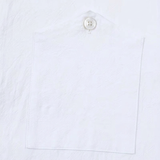 Camicia Uomo in Lino Manica Lunga Vintage con Tasca Traspirante